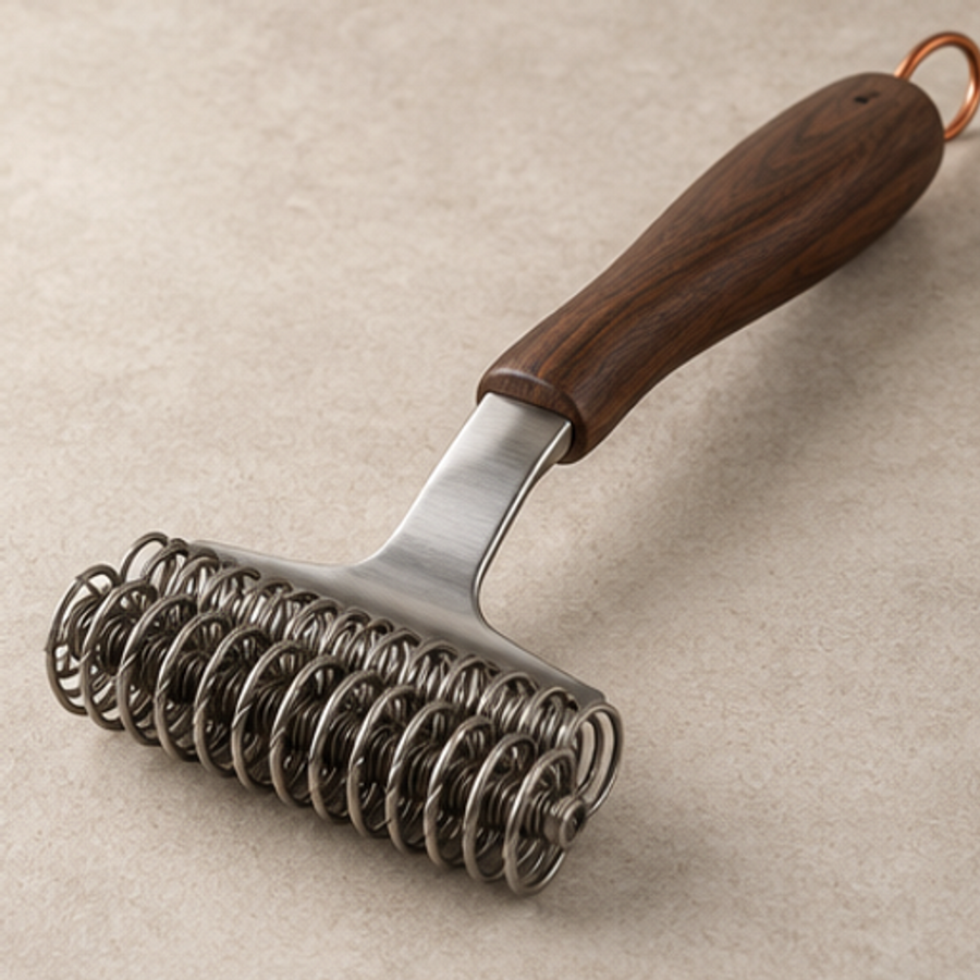 CleanEdge Wire-Free Grill Scraper — feature