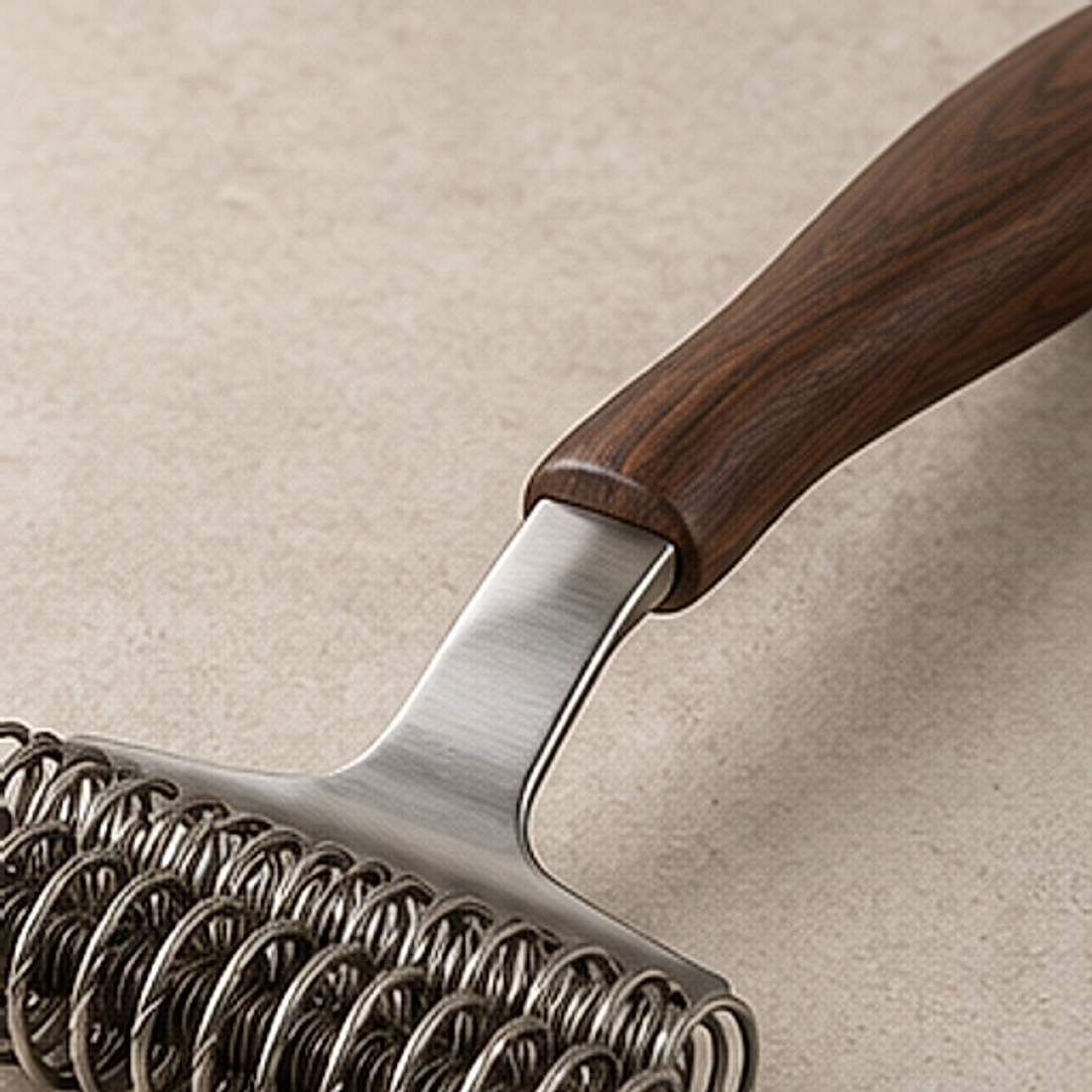 CleanEdge Wire-Free Grill Scraper — detail