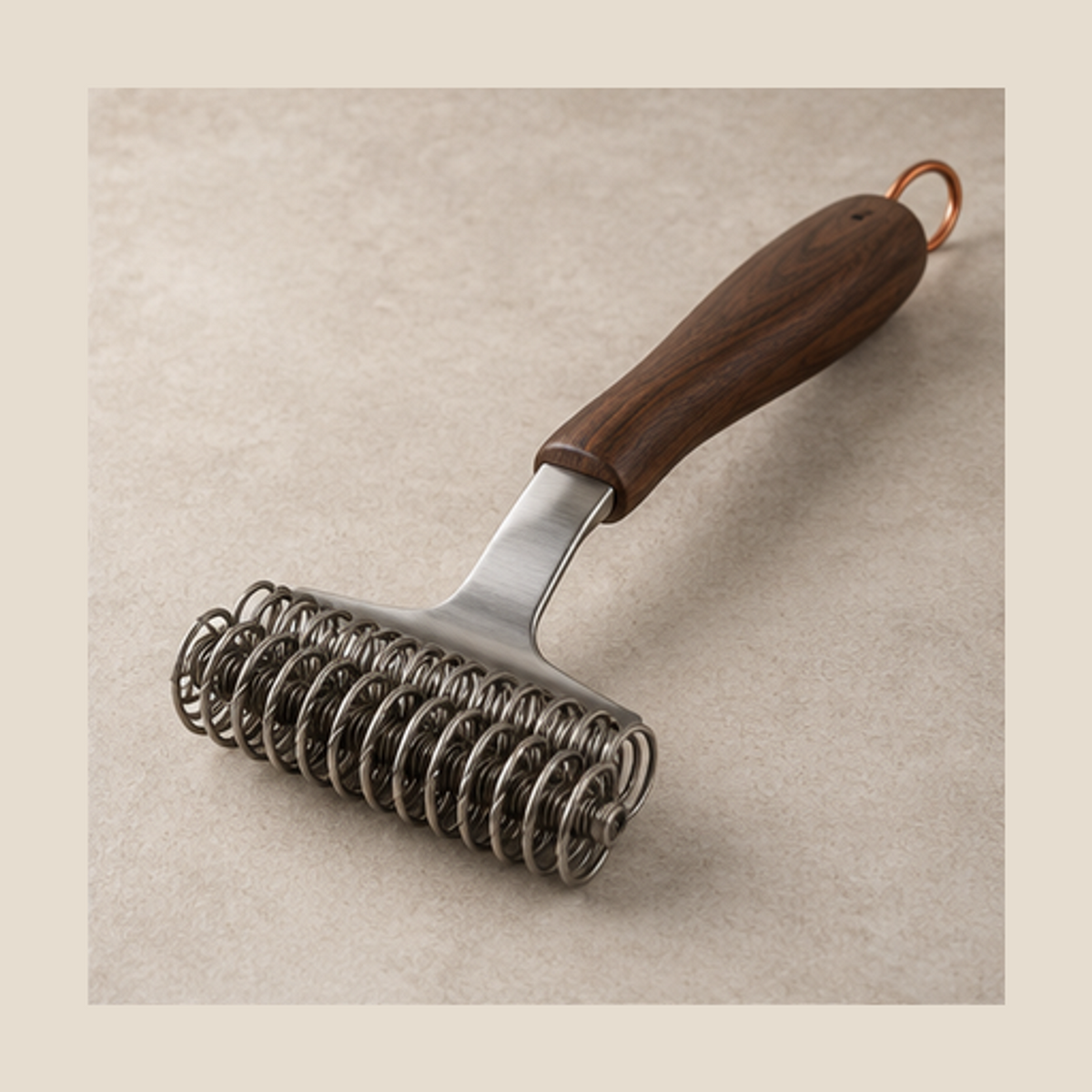 CleanEdge Wire-Free Grill Scraper — lifestyle