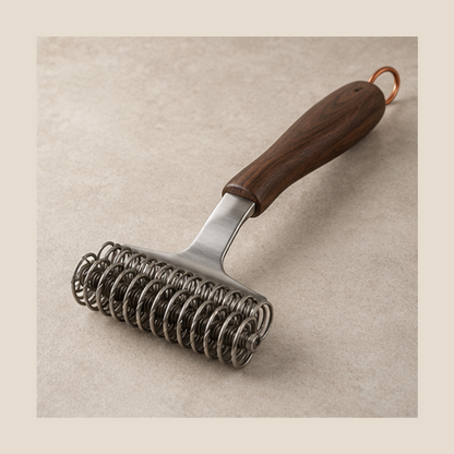 CleanEdge Wire-Free Grill Scraper — lifestyle