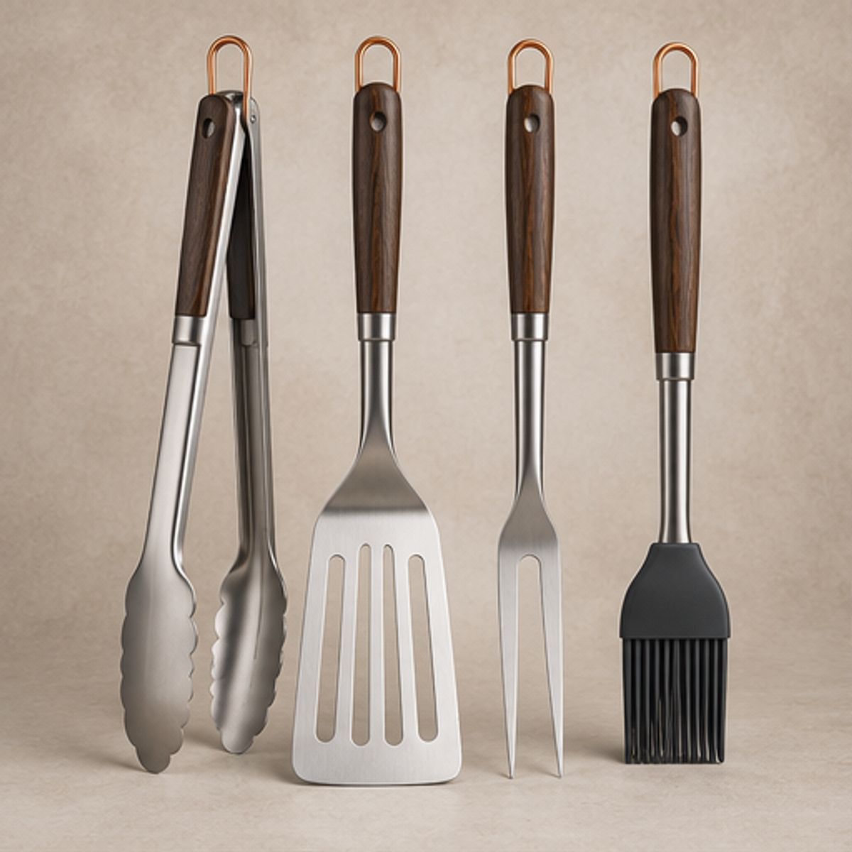 EmberLine Grill Tool Set — 4 Piece Set — hero