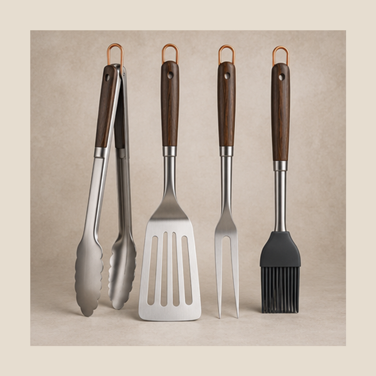 EmberLine Grill Tool Set — 4 Piece Set — lifestyle
