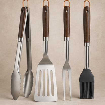 EmberLine Grill Tool Set — 4 Piece Set — feature