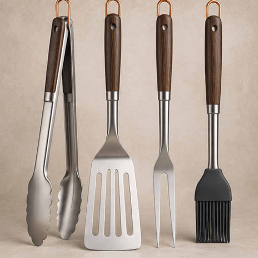 EmberLine Grill Tool Set — 4 Piece Set — feature