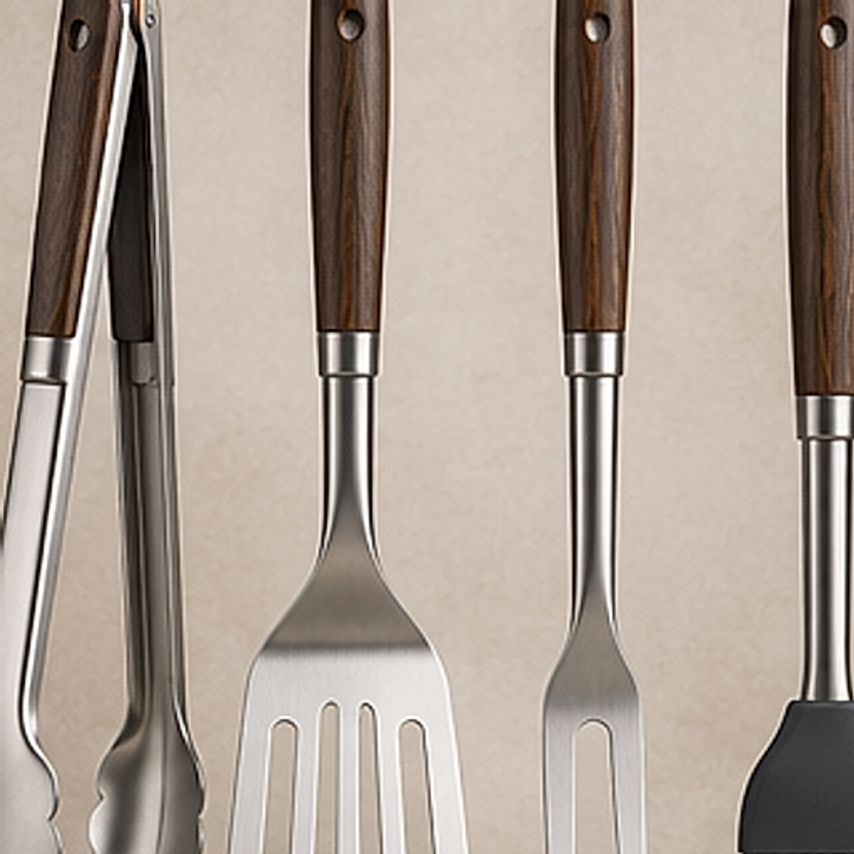 EmberLine Grill Tool Set — 4 Piece Set — detail