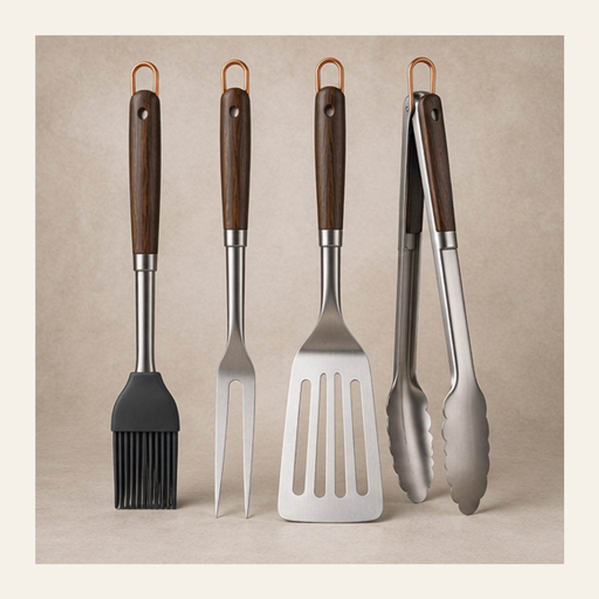 EmberLine Grill Tool Set — 4 Piece Set — overview