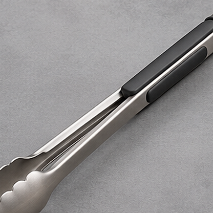 ReachLock Long-Handle Grill Tongs — detail