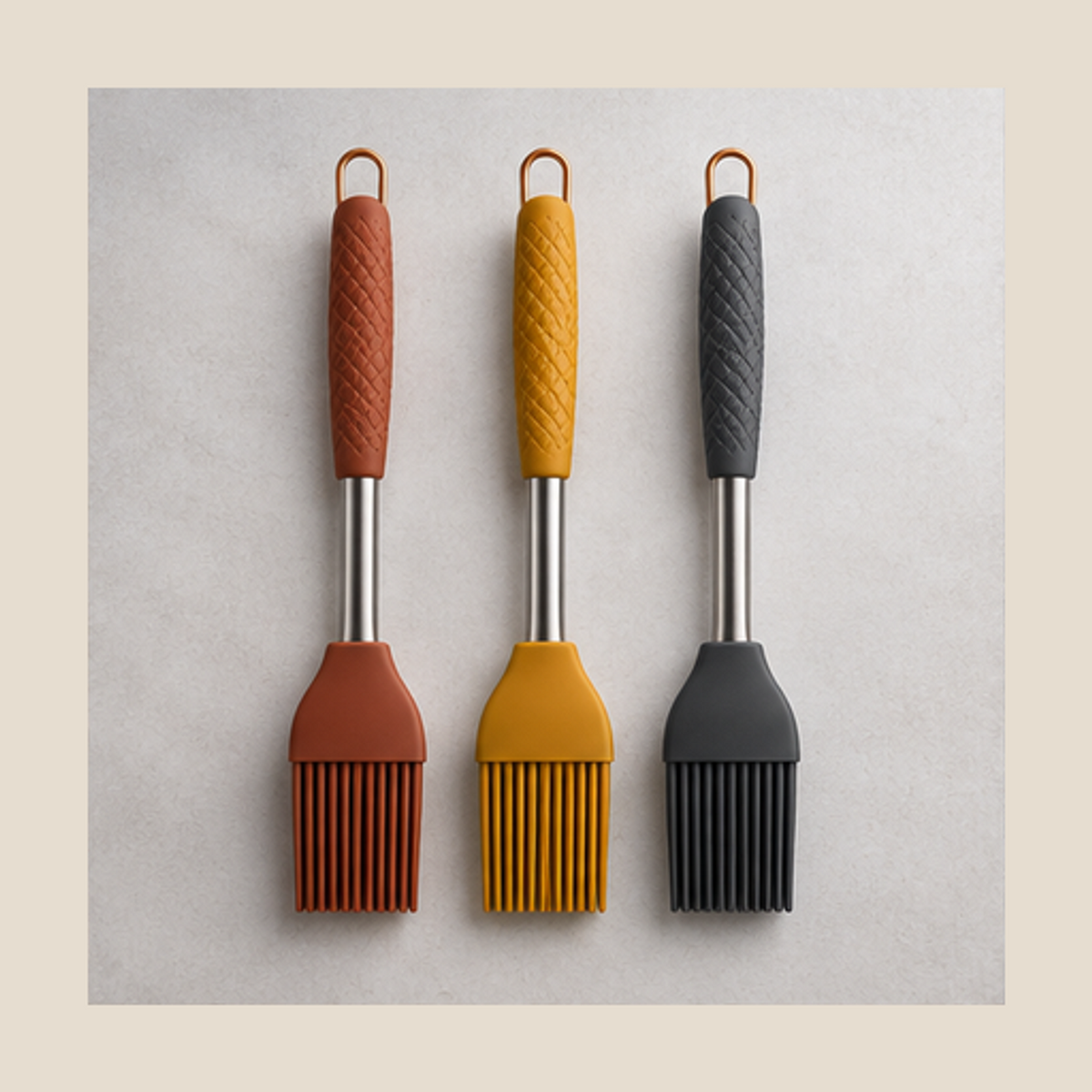 SauceGlide Basting Brush Set — 3 Piece Set — lifestyle