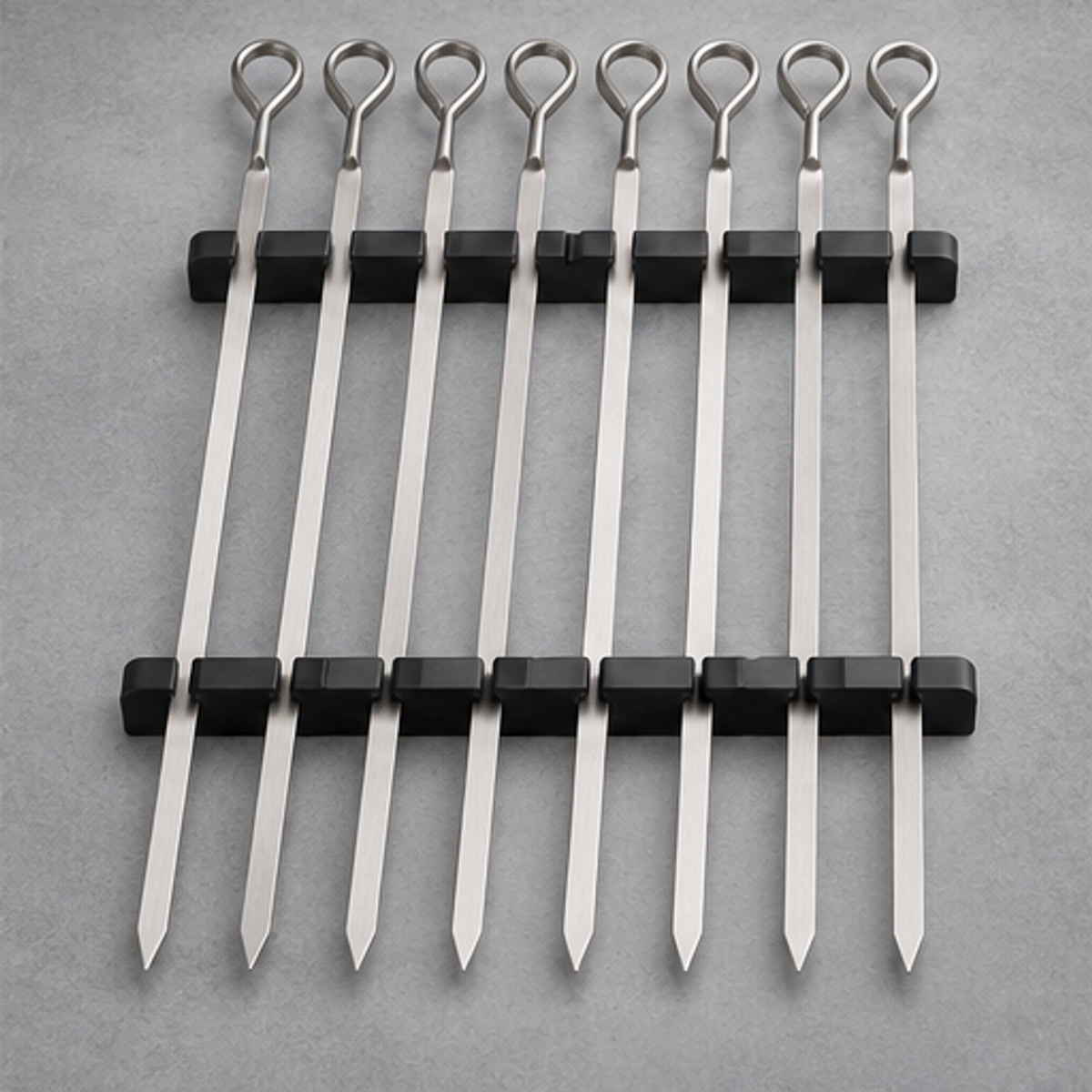 SkewerGrid Stainless Skewer Set — 8 Piece Set — hero