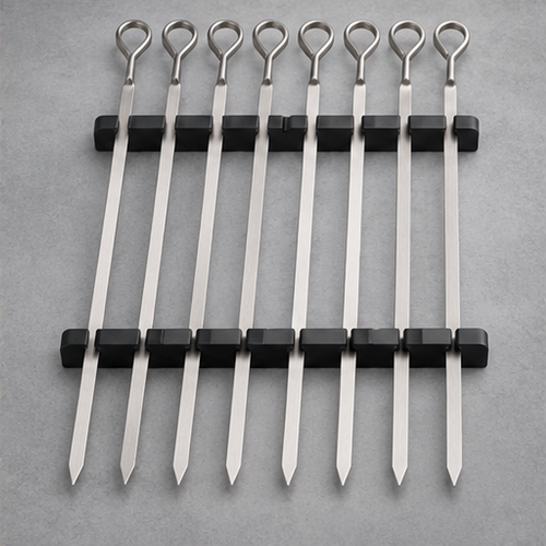 SkewerGrid Stainless Skewer Set — 8 Piece Set — hero