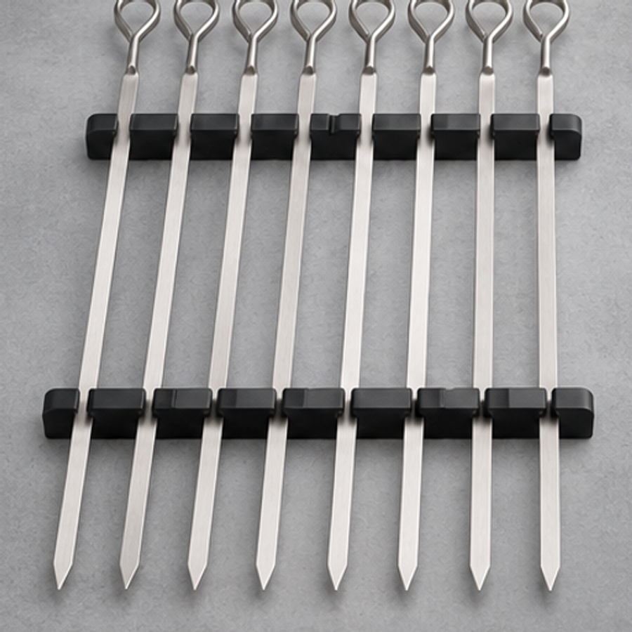 SkewerGrid Stainless Skewer Set — 8 Piece Set — feature