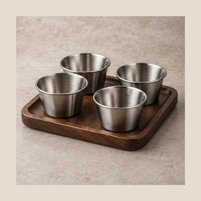 WarmDip Sauce Cup Set — 4 Piece Set — lifestyle