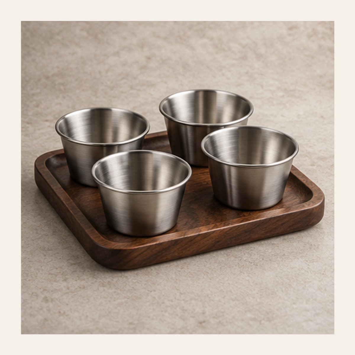 WarmDip Sauce Cup Set — 4 Piece Set — overview